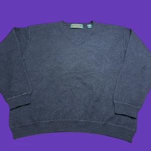 Peru Unlimited Pullover Baby Alpaka / Wolle Herren Gr. XL V-Ausschnitt schwarz Strick - Bild 1 von 12