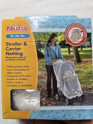 Mosquitera porta cochecito de bebé Nuby con bordes elásticos NUEVO Foto 1 de 3
