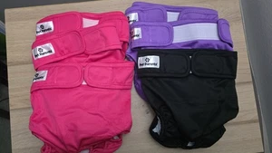 Haustier Eltern 6 Stück waschbare Premium Windeln für weibliche Hunde Prinzessin, L - Bild 1 von 2