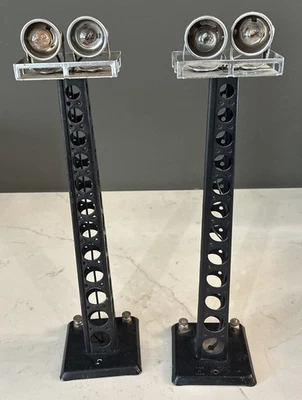 Marx 416A 12" Double Light Tower - Lot of 2 - PREOWNED - Image 1 of 4
