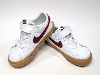 Zapatillas Nike Court Legacy (TDV) blancas/rojas/gomas para niños pequeños - tallas surtidas nuevas con etiquetas Foto 1 de 4