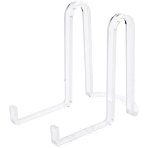 Plymor Clear Acrylic Ribbon-Style Display Easel, 6.125" H x 3.875" W x 6.75" D - Picture 1 of 1