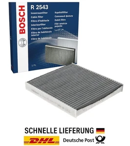 1x Bosch R2543 Aktivkohle Innenraumfilter für Seat VW Audi Skoda Man Cupra Ford - Picture 1 of 8