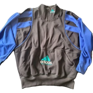 1990s Adidas Equipment Sweatshirt 1/4 Zip Pullover Oversize Mens Large - Picture 1 of 12