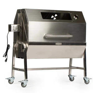 Ash & Ember 13 Watt Stainless Steel BBQ Rotisserie Grill, Rated 85 LB - Picture 1 of 12