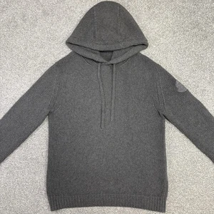 Moncler Hoodie Grey Cashmere Size Large 100% Authentic - Picture 1 of 12