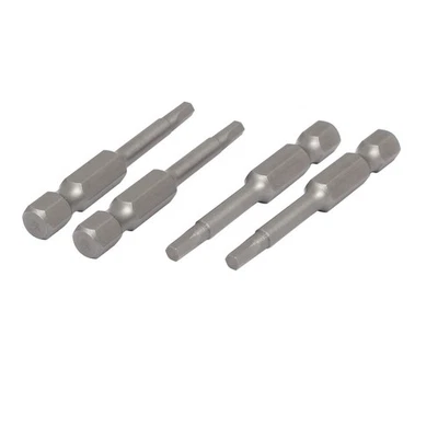H3 3mm Tip 1/4" Hexagon Shank S2 Magnetic Hex screwdriver Bits Gray 4pcs - Imagem 1 de 4