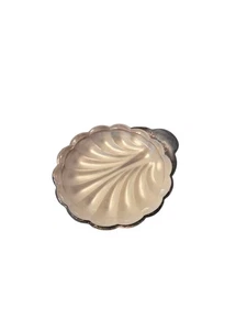 Vassoio da portata vintage conchiglia vetro argentato vassoio decorativo Svezia anni 60 70 - Foto 1 di 6