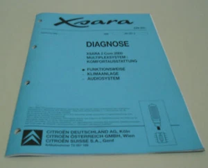 Manual de Taller Citroën Xsara II Diagnóstico Aire Acondicionado, Sistema Audio - Imagen 1 de 1
