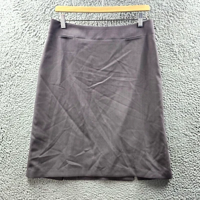 Falda lápiz vintage Jigsaw para mujer talla 12 gris lana hasta la rodilla Foto 1 de 4