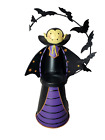 Partylite Count Dracula Batcula Vampire Bats Halloween Candle Holder Metal 14"