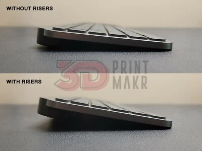 3D Printed Riser Feet for Logitech MX Keys Mini Wireless Illuminated Keyboard - Image 1 of 4