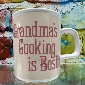 Omas Kochen ist Best ENESCO 1986 Kaffeebecher Tasse Oma Backen Geschenk Vintage - Bild 1 von 24