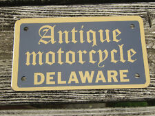 2017 Delaware Antique Motorcycle License Plate DE Motor Cycle DEL Historic