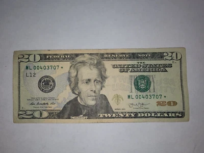 rare star note $20 640,000 run size - Image 1 of 3