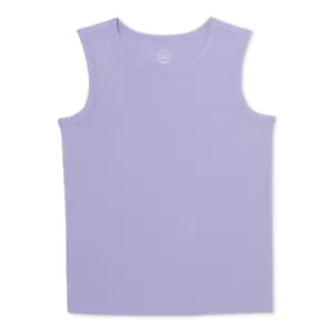 Boys Tank Top, S 6-7, Tough Solid Tank, Wonder Nation, Purple - Picture 1 of 2