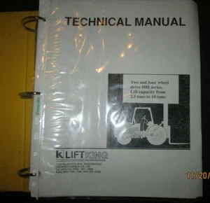 Lift King 50H Series Forklift Truck Service Repair Technical Repair Parts Manual - Picture 1 of 8