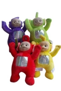 Teletubbies Set of 4 Plush Dolls Featuring 10" Po Dipsy Laa Laa and Tinky Winky - Picture 1 of 6