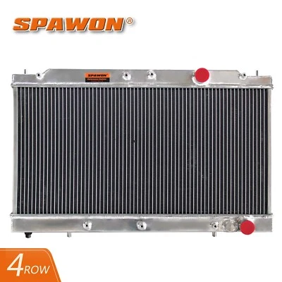 SPAWON Aluminum Radiator For Mitsubishi Eclipse Eagle Talon 1990-94 4Row MT 1145 - Image 1 of 4