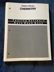 Addison-Wesley Chemistry Testing Software Data Bank Book 1988 Q&A - Foto 1 di 15