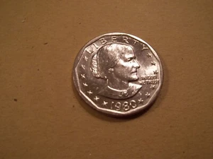 1980 S  UNC. Mint Susan B. Anthony Dollar taken from Mint Set or Mint Roll. - Picture 1 of 1