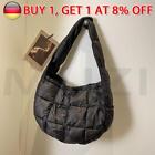 # Quilted Underarm Bag Fashion Armpit Bag Large Capacity Daily Bags (Black)