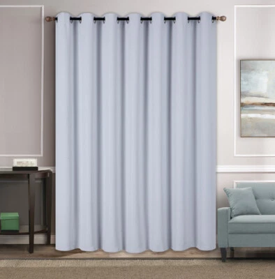 1P BLACKOUT SIN FORRO PESADO GRUESO PANEL TÉRMICO CORTINA DE VENTANA EXTRA ANCHA 100"X84" Foto 1 de 3