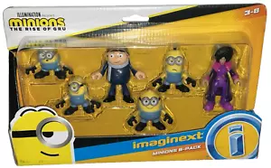 Imaginext MINIONS 6-PACK The Rise of Gru Bell Bottom 3" Figure Series Set - Picture 1 of 7