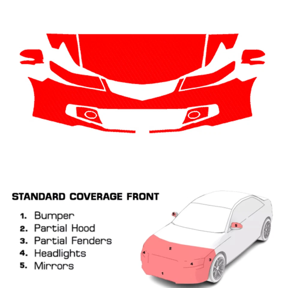 PreCut Paint Protection Film Clear Bra PPF For Acura TSX 2006-2008 - Image 1 of 4