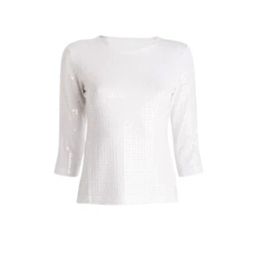 Leggiandro (Made in Italy) Sequin Tee Sz M REDUCED - Picture 1 of 7