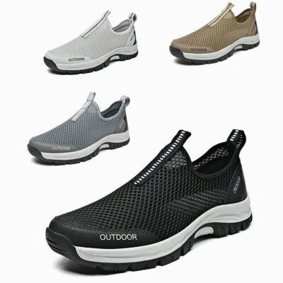 SCARPE SNEAKERS UOMO SPORTIVE TRASPIRANTI LEGGERE COMODE SLIP ON SENZA LACCI 2.0 - Immagine 1 di 4