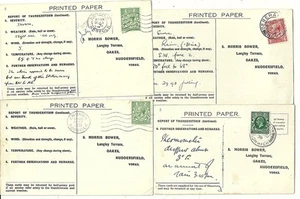 1930/3 4 x NORFOLK THUNDERSTORM CENSUS P/CS > MORRIS BOWER NORWICH CROMER BACTON - Bild 1 von 2