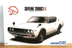 Aoshima Maßstab 1:24 Nissan KPGC110 Skyline HT2000 GTR '73 Modellbausatz #15p - Bild 1 von 1