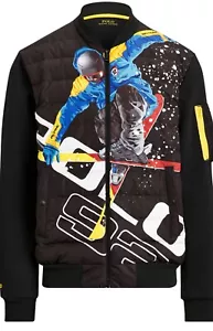 Piumino da sci Polo Ralph Lauren 92 Suicide squadra sport alpino puffer Nuptse RLX - Foto 1 di 3