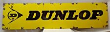 Vintage Dunlop Tire Tyre Advertising Sign Board Porcelain Enamel Collectibles Ol