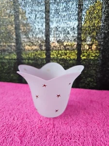 Partylite Steller Blossom Tealight Votive Candle Holder Tulip With Gold Stars - Picture 1 of 5