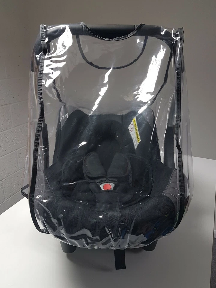 COVERANDCARRY Regenschutz für den Cybex Aton Autositz, Made in UK aus superweichem klarem PVC