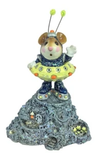 Wee Forest Folk EV-2003 Greetings! - Batch #7 Navy Glitter Suit/Yellow Ship - Picture 1 of 1