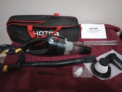 12V HOTOR Car Vacuum Cleaner, Portable Handheld Mini Vacuum Cleaner, 16ft Cord - Image 1 of 4