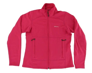 Patagonia Polartec Womens Sweater S Pink Fleece Lined Long Sleeve Zip Up - Picture 1 of 7