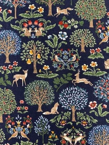 Tela forestal Art Nouveau Morris zorro ciervo conejo algodón libertad floral - Imagen 1 de 4