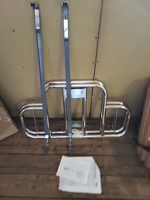 NUEVO Invacare 1 par de rieles laterales de media longitud cromados 6630 Foto 1 de 4