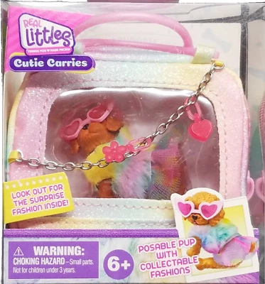 CAVOODLE Real Littles CUTIE CARRIES Puppy Dog New Moose Toys - Image 1 of 2