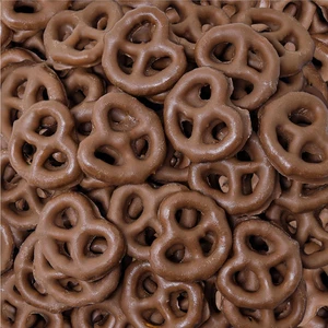 Milk Chocolate Covered Pretzels - 5 Pound Bulk Pack - Picture 1 of 5