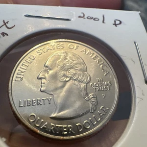 2001 D Vermont, Washington State Quarter Uncirculated MS A32 - Picture 1 of 5