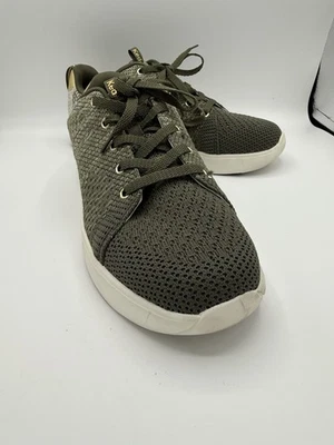 Tenis para mujer Keds color caqui oliva malla talla 10 espuma viscoelástica con cordones Foto 1 de 4