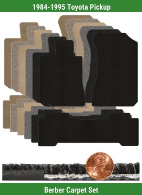 Juego de alfombrillas bereber personalizadas Lloyd para camioneta Toyota 1984-1995 (3 piezas) #10JX Foto 1 de 4
