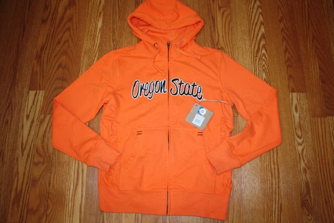 NWT Womens CAMPUS DRIVE Orange OREGON STATE BEAVERS OSU Full Zip Hoodie M Medium Cover