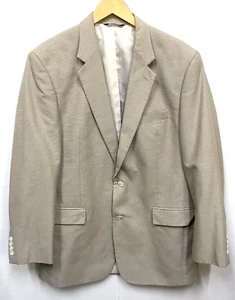 Croft&Barrow Sportscoat Men's SZ 42 Long Tan & White Herringbone - Picture 1 of 19