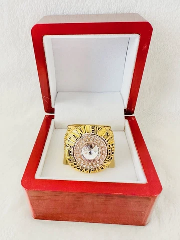 1985 Edmonton Oilers Stanley Cup Championship Ring W Box, 🇺🇸 SHIP Cover